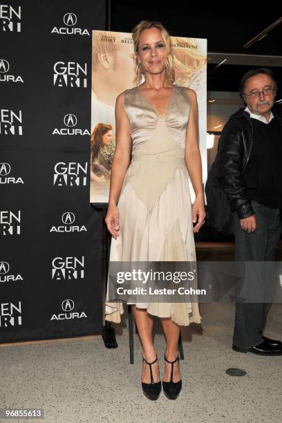 Actress Maria Bello attends the "The Yellow Handkerchief" Los Angeles premiere at Pacific Design Center on February 18, 2010 in West Hollywood,...