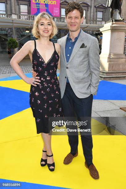 Imogen Poots and James Norton attend the Royal Academy Of Arts summer exhibition preview party 2018 on June 6, 2018 in London, England.