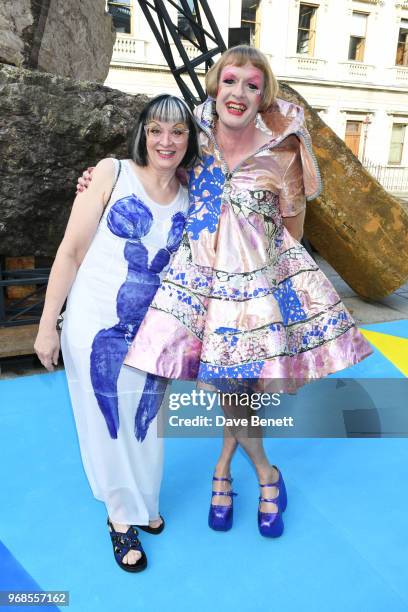 Philippa Perry and Grayson Perry attend the Royal Academy Of Arts summer exhibition preview party 2018 on June 6, 2018 in London, England.