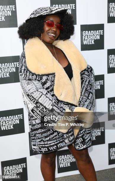 Misha B attends the Graduate Fashion Week Gala at The Truman Brewery on June 6, 2018 in London, England.