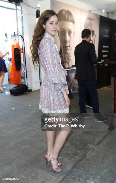 Coco Konig attends the Graduate Fashion Week Gala at The Truman Brewery on June 6, 2018 in London, England.