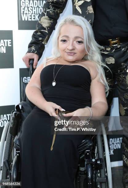 Actress Samantha Renke attends the Graduate Fashion Week Gala at The Truman Brewery on June 6, 2018 in London, England.