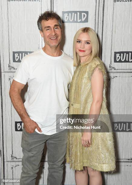 Doug Liman and Maddie Hasson visit the Build series to discuss "Impulse" at Build Studio on June 6, 2018 in New York City.