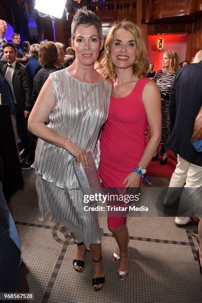 Cheryl Shepard and Andrea Luedke attend the Studio Hamburg Nachwuchspreis on June 6, 2018 in Hamburg, Germany.