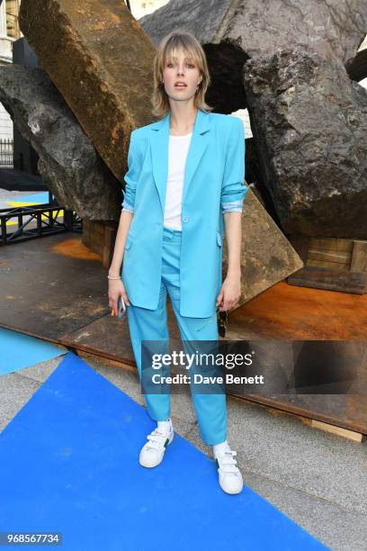 Edie Campbell attends the Royal Academy Of Arts summer exhibition preview party 2018 on June 6, 2018 in London, England.