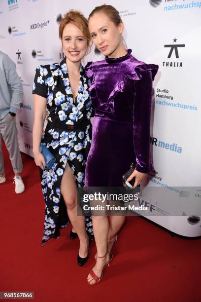 Wanda Perdelwitz and Alina Levshin attend the Studio Hamburg Nachwuchspreis on June 6, 2018 in Hamburg, Germany.