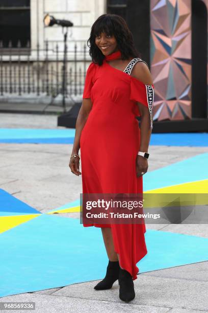 Brenda Emmanus attends the Royal Academy of Arts Summer Exhibition Preview Party at Burlington House on June 6, 2018 in London, England.