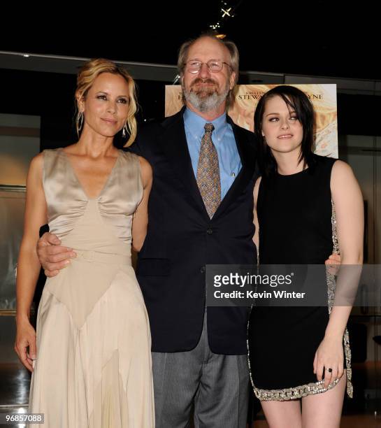 Actors Maria Bello, William Hurt and Kristen Stewart attend the premiere of Samuel Goldwyn Films' "The Yellow Handkerchief" at the Pacific Design...