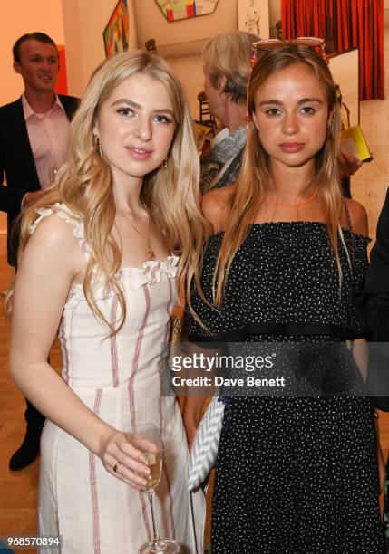 Anais Gallagher and Lady Amelia Windsor attend the Royal Academy Of Arts summer exhibition preview party 2018 on June 6, 2018 in London, England.