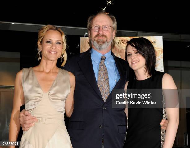 Actors Maria Bello, William Hurt and Kristen Stewart attend the premiere of Samuel Goldwyn Films' "The Yellow Handkerchief" at the Pacific Design...