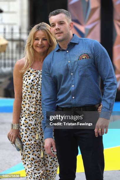 Sarah Hadland and Russell Tovey attend the Royal Academy of Arts Summer Exhibition Preview Party at Burlington House on June 6, 2018 in London,...