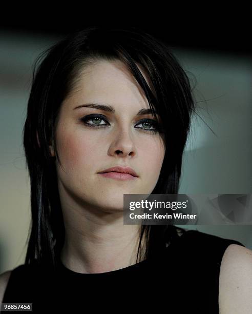 Actress Kristen Stewart attends the premiere of Samuel Goldwyn Films' "The Yellow Handkerchief" at the Pacific Design Center on February 18, 2010 in...