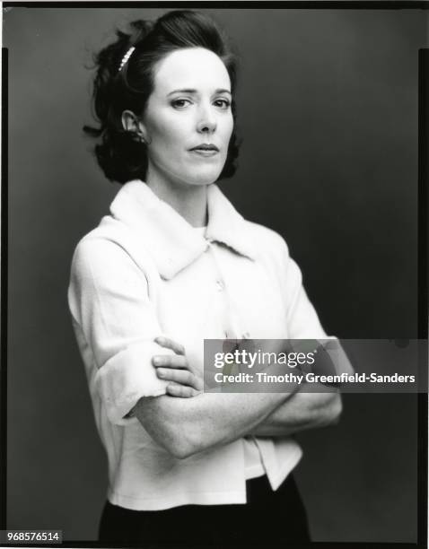 Fashion designer Kate Spade is photographed in 1996 in New York City.