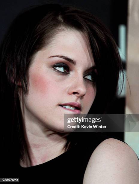 Actress Kristen Stewart attends the premiere of Samuel Goldwyn Films' "The Yellow Handkerchief" at the Pacific Design Center on February 18, 2010 in...