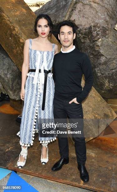 Doina Ciobanu and Joseph Altuzarra attend the Royal Academy Of Arts summer exhibition preview party 2018 on June 6, 2018 in London, England.