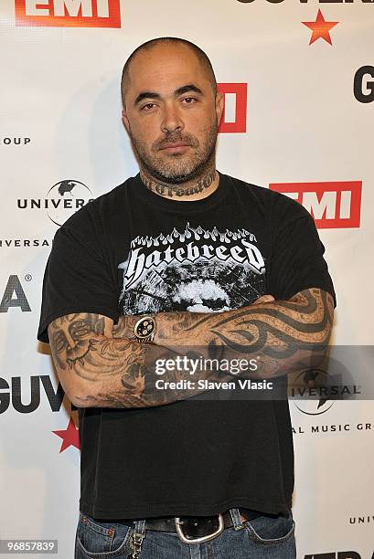 Singer Aaron Lewis attends the Guvera Pre-Launch Party at the Metropolitan Pavilion on February 18, 2010 in New York City.