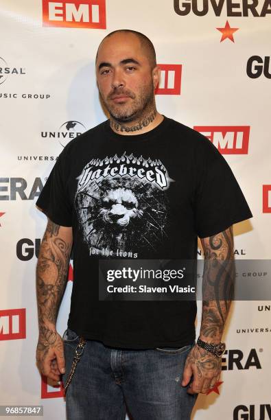 Singer Aaron Lewis attends the Guvera Pre-Launch Party at the Metropolitan Pavilion on February 18, 2010 in New York City.