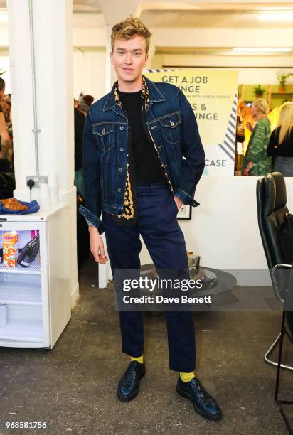 Fletcher Cowan attends the Graduate Fashion Week Gala Show 2018 at The Truman Brewery on June 6, 2018 in London, England.