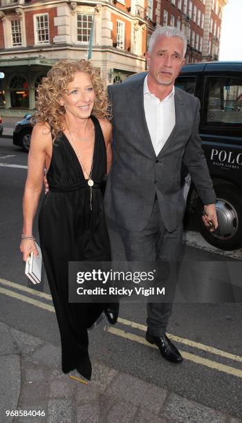 Kelly Hoppen and John Gardiner seen attending Royal Academy of Arts Summer Exhibition 2018 - party on June 6, 2018 in London, England.