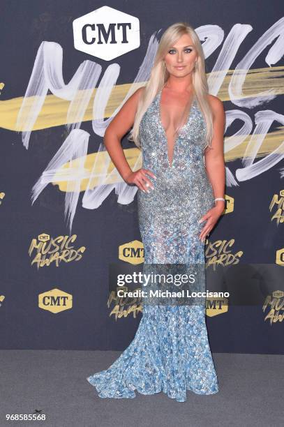 Brooke Hogan attends the 2018 CMT Music Awards at Bridgestone Arena on June 6, 2018 in Nashville, Tennessee.