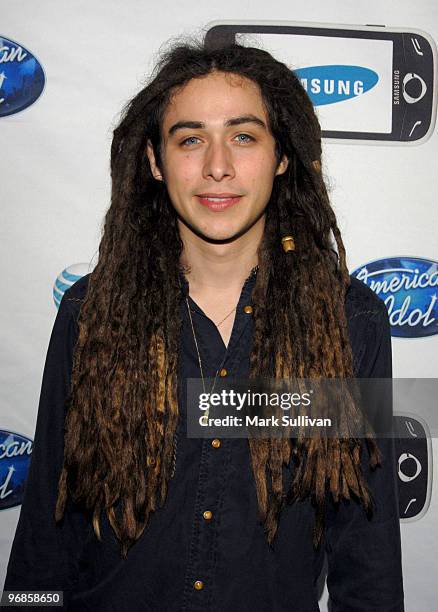 Jason Castro attends the "American Idol" top 24 semi-finalists celebration at STK on February 18, 2010 in Los Angeles, California.
