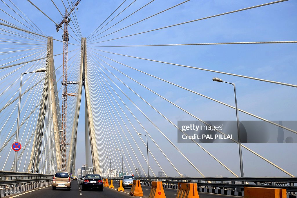 A view of the Bandra-Worli Sealink in Mu