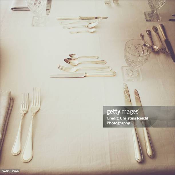 table setting - christina plate stock pictures, royalty-free photos & images