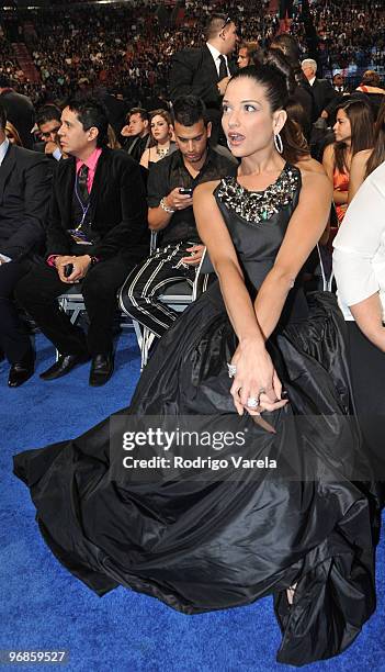 Natalia Jimenez at Univisions 2010 Premio Lo Nuestro a La Musica Latina Awards at American Airlines Arena on February 18, 2010 in Miami, Florida.