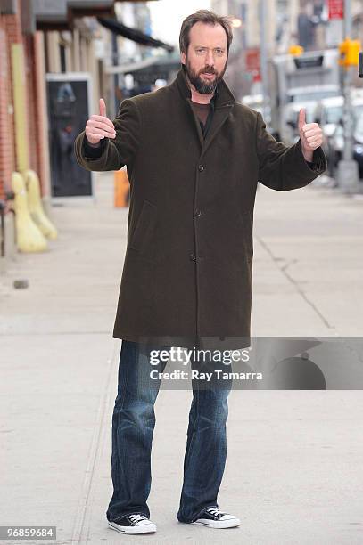 Actor and comedian Tom Green walks in the Meatpacking District on February 18, 2010 in New York City.