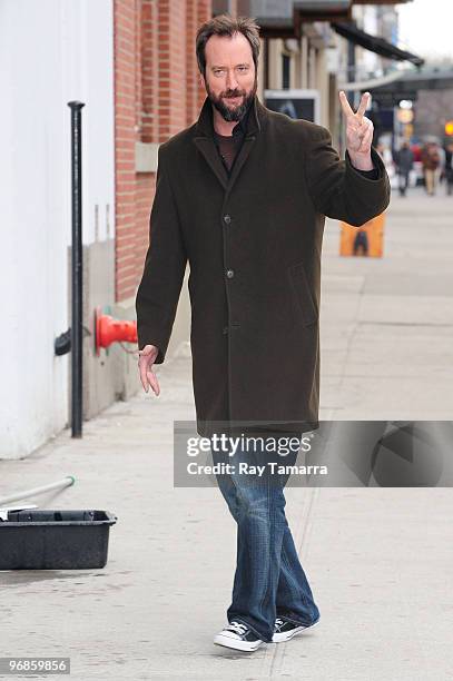 Actor and comedian Tom Green walks in the Meatpacking District on February 18, 2010 in New York City.