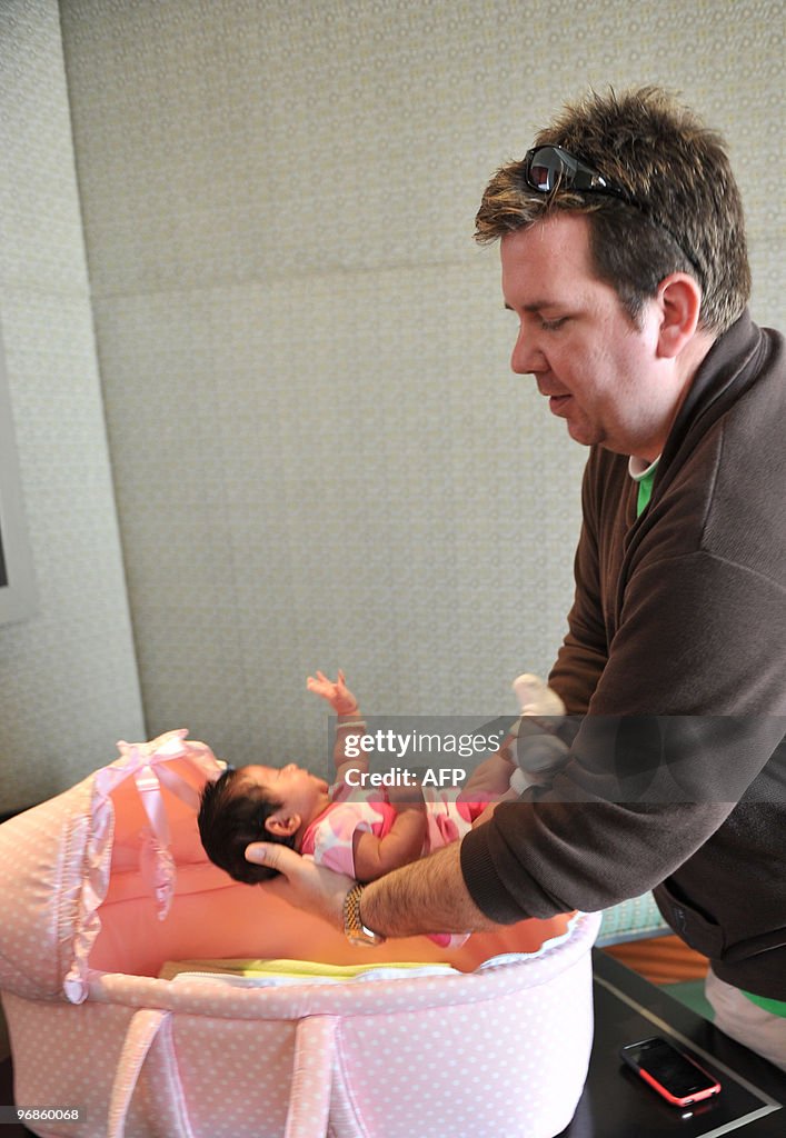 US citizen Brad Fister, 29, places his 2