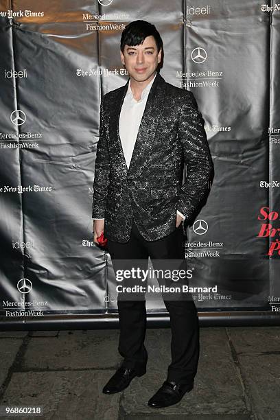 Malan Breton attends So Long Bryant Park at Bryant Park on February 18, 2010 in New York City.