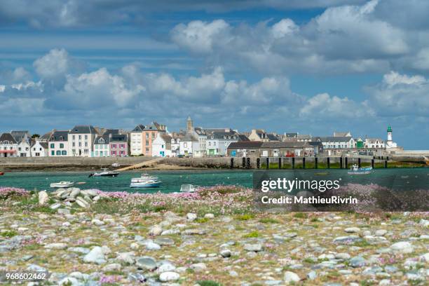 amazing colors in ile de sein - bretagne - brest brittany stock pictures, royalty-free photos & images