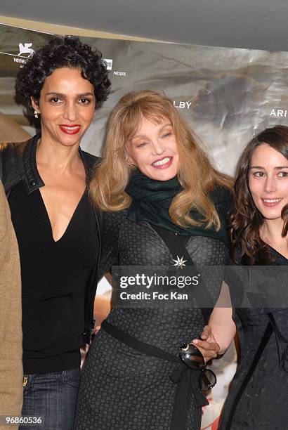 Farida Khelfa, Arielle Dombasle and Marie Espinosa