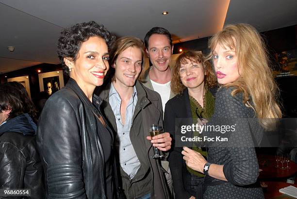 Farida Khelfa, Andy Grillet, Jean Francois, Loiseleur Rosette and Arielle Dombasle