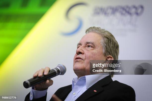 Paulo Rabello de Castro, presidential candidate for the Social Christian Party , speaks during an interview at a 2018 pre-candidates event hosted by...
