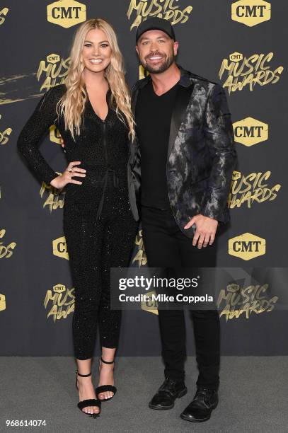 Marley Sherwood and Cody Alan attend the 2018 CMT Music Awards at Bridgestone Arena on June 6, 2018 in Nashville, Tennessee.