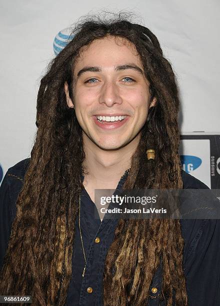 Singer Jason Castro attends the "American Idol" top 24 red carpet event at STK on February 18, 2010 in Los Angeles, California.