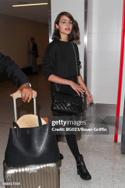 Olivia Culpo is seen on June 06, 2018 in Los Angeles, California.