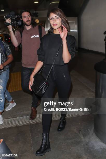 Olivia Culpo is seen on June 06, 2018 in Los Angeles, California.