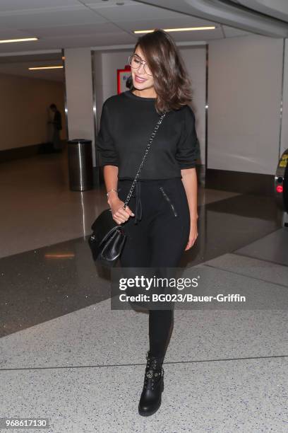 Olivia Culpo is seen on June 06, 2018 in Los Angeles, California.