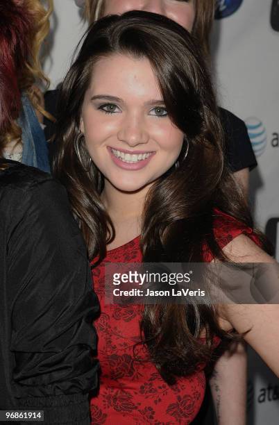 Katie Stevens attends the "American Idol" top 24 red carpet event at STK on February 18, 2010 in Los Angeles, California.