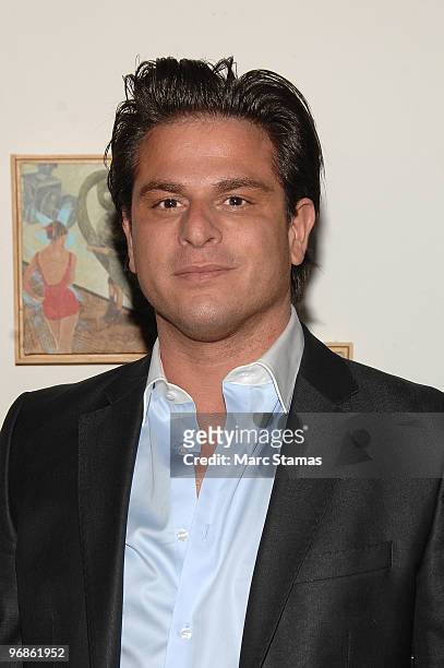 Hair Stylist George Ortiz attends a special screening of Marc Bouwer's "Fall Winter 2010" at the Leo Kesting Gallery on February 18, 2010 in New York...