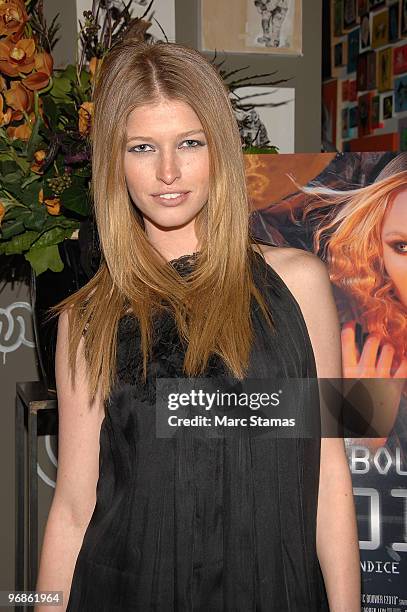 Model Heide Lindgren attends a special screening of Marc Bouwer's "Fall Winter 2010" at the Leo Kesting Gallery on February 18, 2010 in New York City.