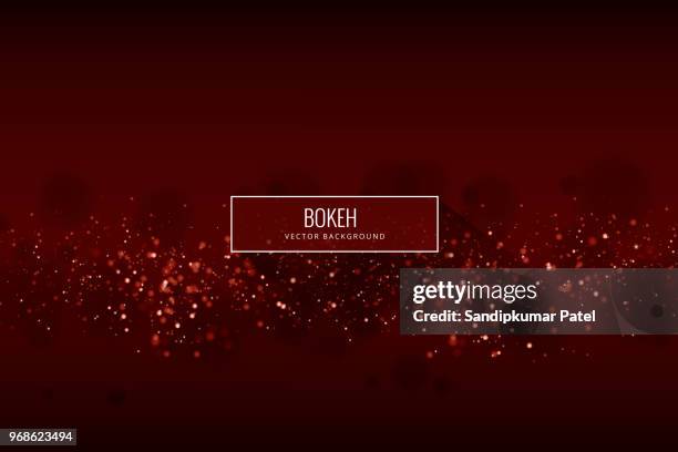 glowing particles background - red sparks stock illustrations