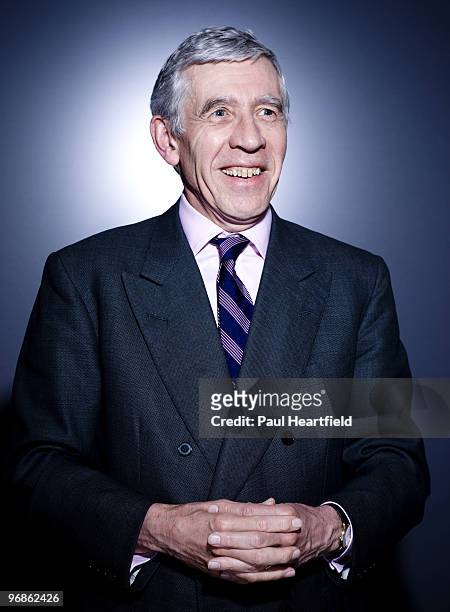 Lord Chancellor and Secretary of State for Justice Jack Straw MP poses for a portrait shoot in London on May 18, 2009.