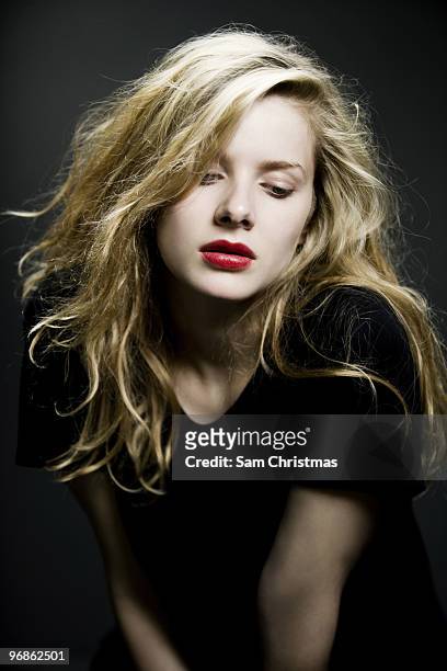 Actor Rachel Hurd Wood poses for a portrait shoot in London on July 22, 2009.