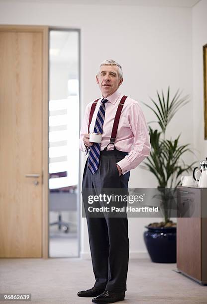 Lord Chancellor and Secretary of State for Justice Jack Straw MP poses for a portrait shoot in London on May 18, 2009.