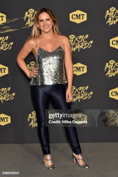 Lucie Silvas attends the 2018 CMT Music Awards at Bridgestone Arena on June 6, 2018 in Nashville, Tennessee.