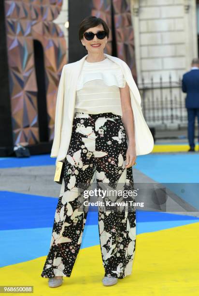 Kristin Scott Thomas attends the Royal Academy of Arts Summer Exhibition Preview Party at Burlington House on June 6, 2018 in London, England.